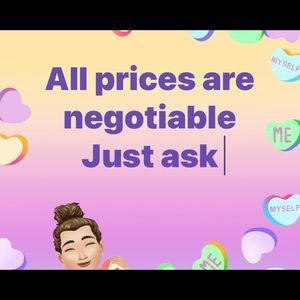 All prices are negotiable